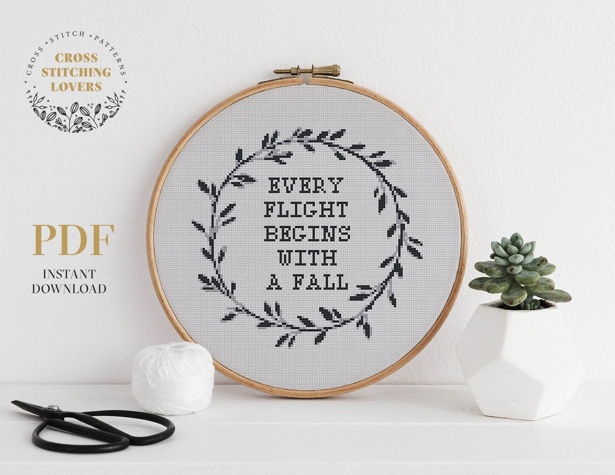 Don't Eat the Paste: Book Quote Cross Stitch Pattern