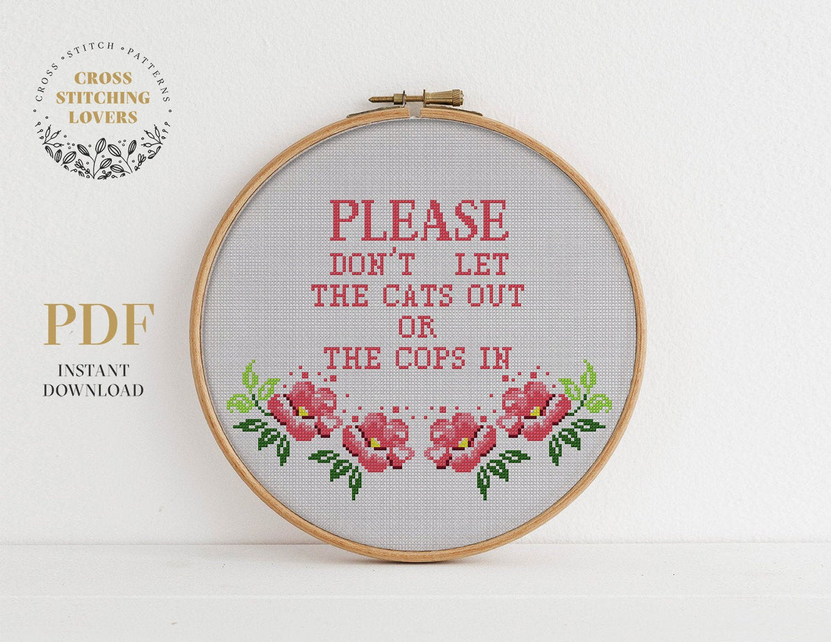 Don't Panic HHGG Cross Stitch Pattern 