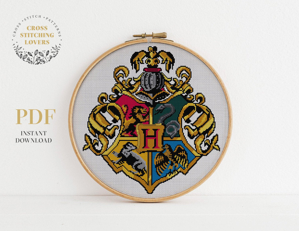 Harry Potter Hogwarts House Crest RAVENCLAW - Cross Stitch Chart