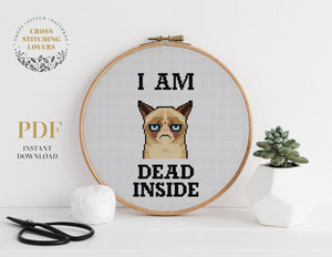 Grumpy Cat  - Cross stitch pattern