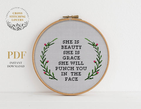 Funny Cross stitch pattern