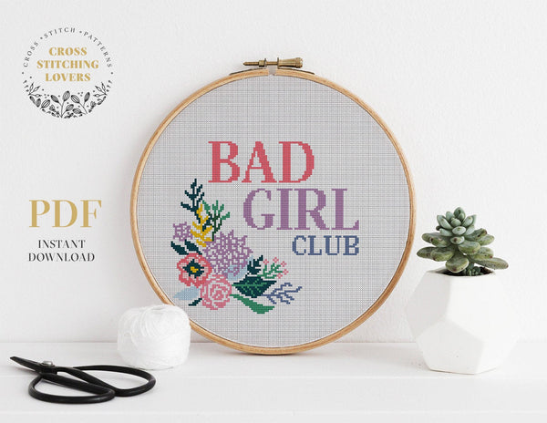 Bad Girl Club  - Cross stitch pattern