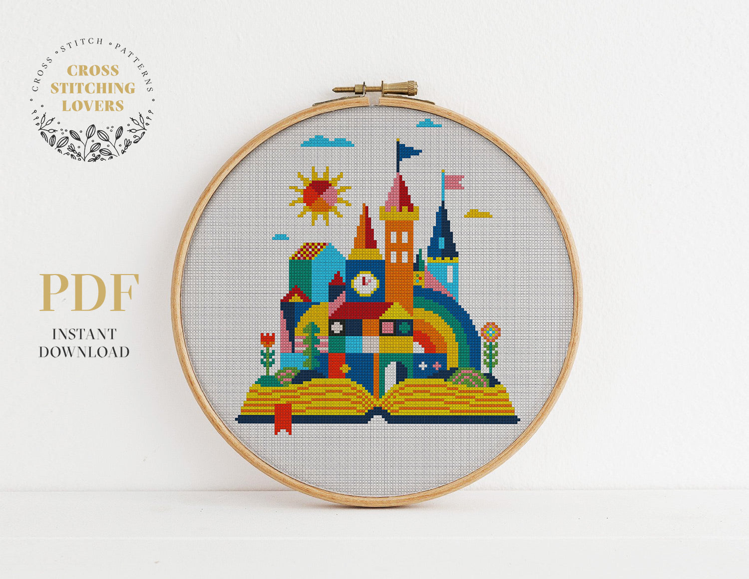 Princess Castle - Cross stitch pattern